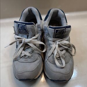 New Balance Gray and Navy Sneakers